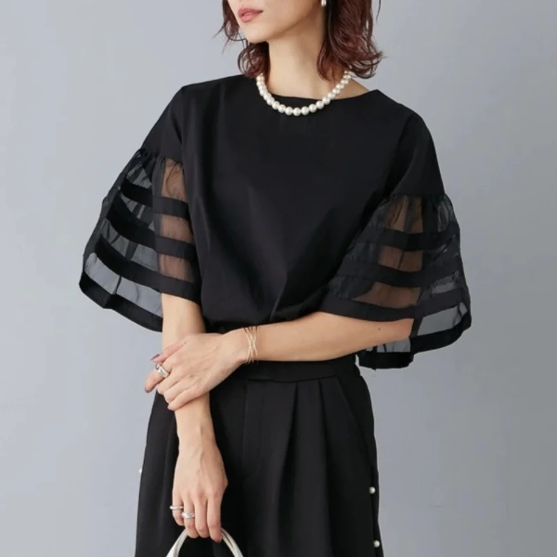 2025 New Summer Flare Short Sleeve Loose Shirts & Blouses Women Korean Fashion Woman Blusas Camisas Japan Korean Ropa Mujer Tops
2025 New Summer Flare Short Sleeve Loose Shirts & Blouses Women Korean Fashion Woman Blusas Camisas Japan Korean Ropa Mujer Tops