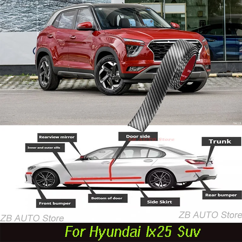 For Hyundai Ix 25 Suv Strong adhesive bumper strip, front and rear lip side skirts, collision and scratch resistant, suitable
For Hyundai Ix 25 Suv Strong adhesive bumper strip, front and rear lip side skirts, collision and scratch resistant, suitable