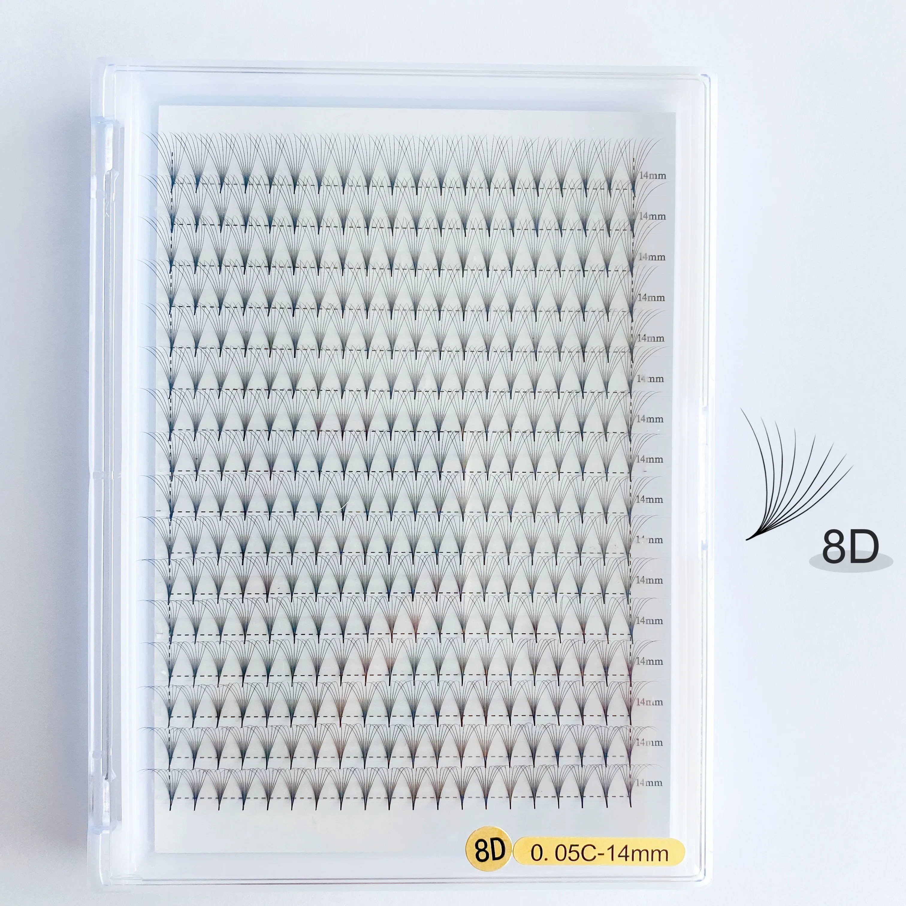 5D 6D 7D 8D Large Tray 320 Fans Pointy Sharp Slim Tips Heat Bonded Volume Premade Fan Lashes Pre Made Eyelash Extension
5D 6D 7D 8D Large Tray 320 Fans Pointy Sharp Slim Tips Heat Bonded Volume Premade Fan Lashes Pre Made Eyelash Extension