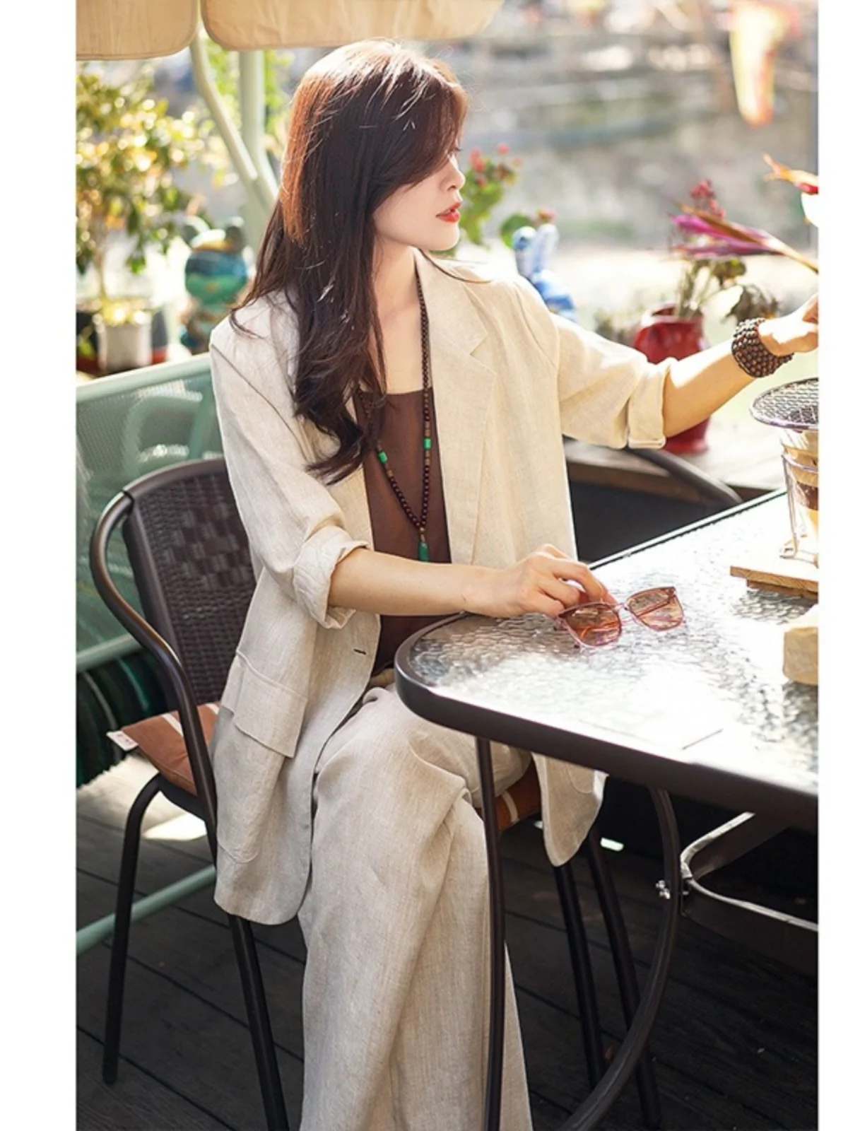 SuperAen Korean Casual Cotton Linen Suit Coat Wide Leg Trousers Two-piece Women's 2024 Spring New Sets
SuperAen Korean Casual Cotton Linen Suit Coat Wide Leg Trousers Two-piece Women's 2024 Spring New Sets