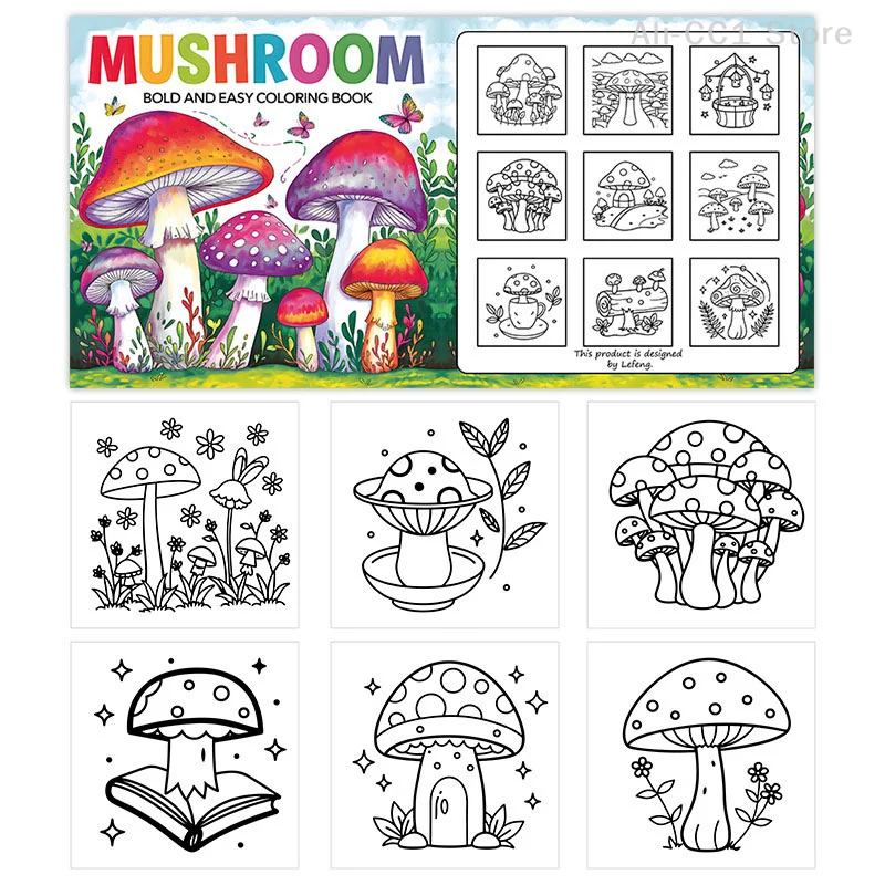 Vibrant Cover Design Mushroom Floral Coloring Book Positive Declaration Book Perfect For Creative Play And Relaxation
Vibrant Cover Design Mushroom Floral Coloring Book Positive Declaration Book Perfect For Creative Play And Relaxation