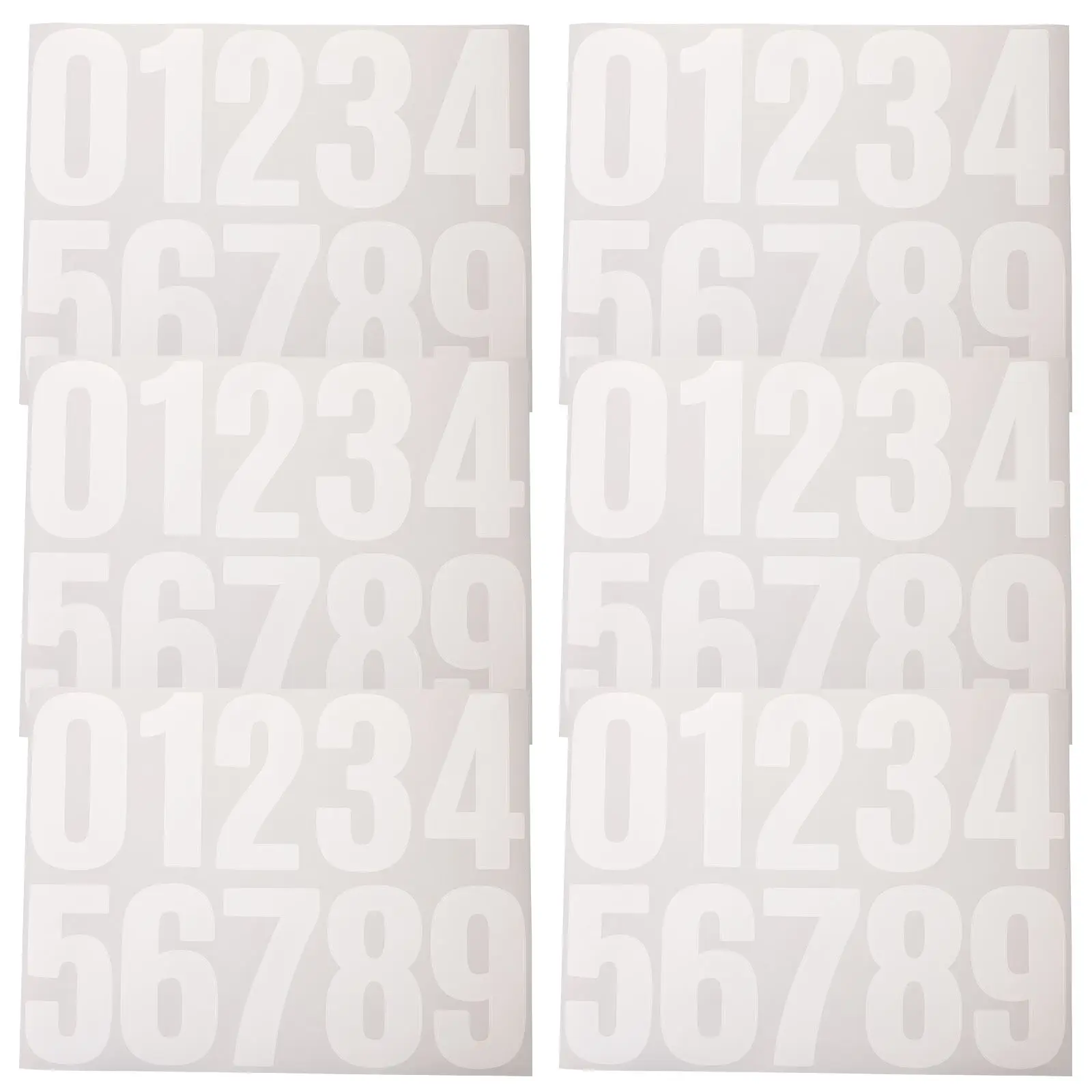 6 Sheets 4 Inch Digital Stickers Number decals for Mailbox Trash Can Address Board Self Adhesive Waterproof White Color
6 Sheets 4 Inch Digital Stickers Number decals for Mailbox Trash Can Address Board Self Adhesive Waterproof White Color