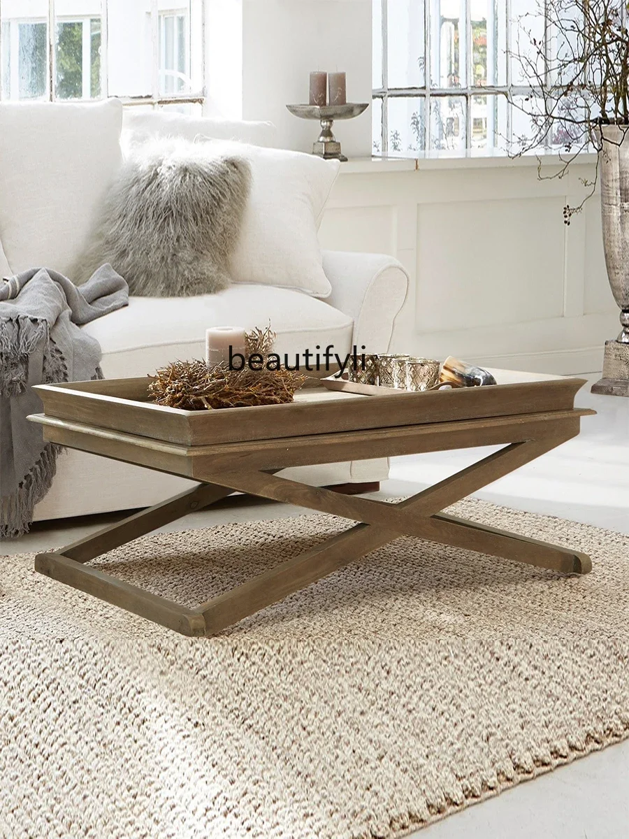 K18 American Country Solid Wood Coffee Table Home Living Room Coffee Table Small Tea Table Balcony Rectangular
K18 American Country Solid Wood Coffee Table Home Living Room Coffee Table Small Tea Table Balcony Rectangular