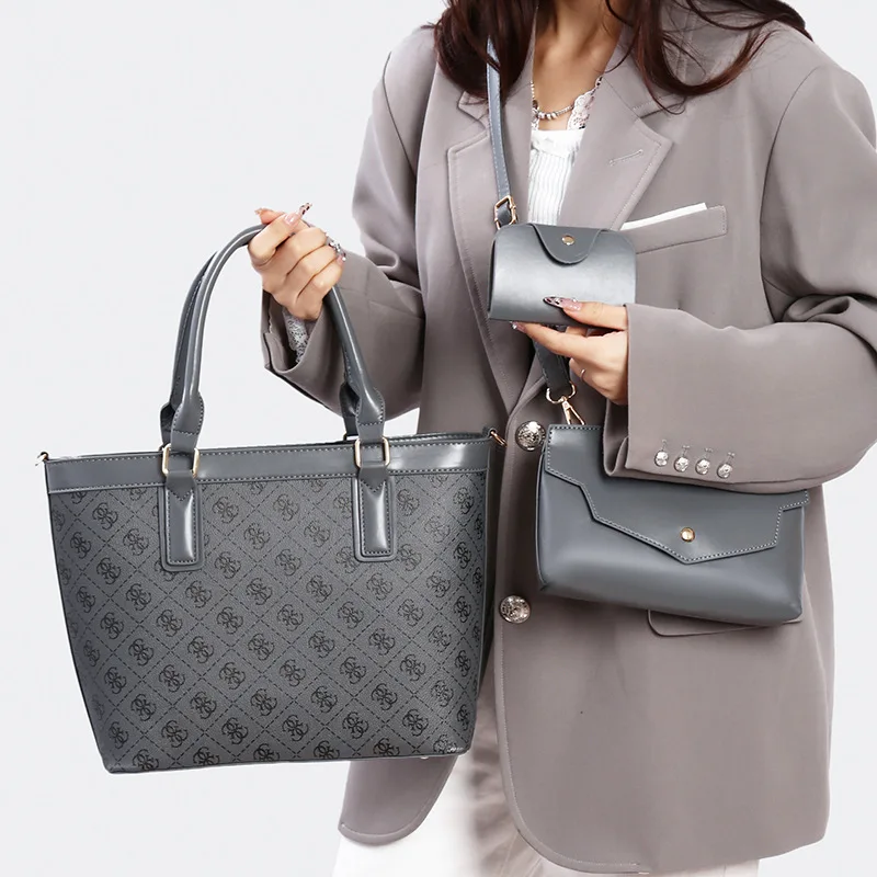 Fashion Monogram Tote Bag Set Women 3PCS Handbags Large Capacity Shoulder Crossbody Purse Commuter Style
Fashion Monogram Tote Bag Set Women 3PCS Handbags Large Capacity Shoulder Crossbody Purse Commuter Style