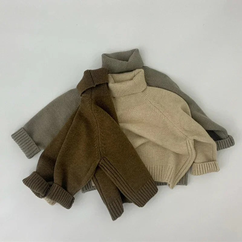 New Kids Sweaters Autumn Winter Boys Girls Solid Knit Pullovers Children Turtleneck Sweater Baby Knit Wear
New Kids Sweaters Autumn Winter Boys Girls Solid Knit Pullovers Children Turtleneck Sweater Baby Knit Wear