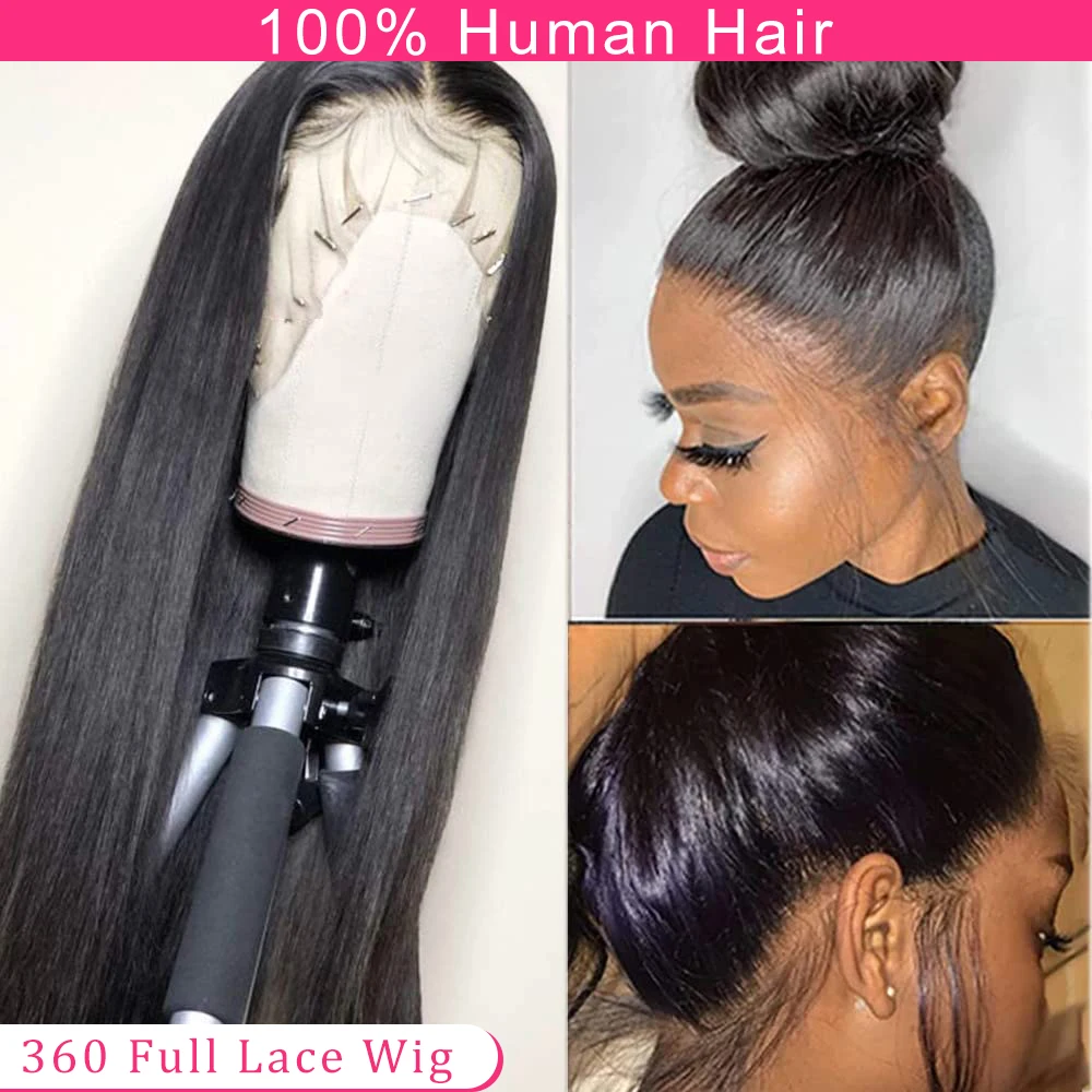 Straight Wigs 180 Density 360 Full Lace Wig Human Hair Pre Plucked 30 40 Inch Brazilian Human Hair Natural Color Wig For Women
Straight Wigs 180 Density 360 Full Lace Wig Human Hair Pre Plucked 30 40 Inch Brazilian Human Hair Natural Color Wig For Women
