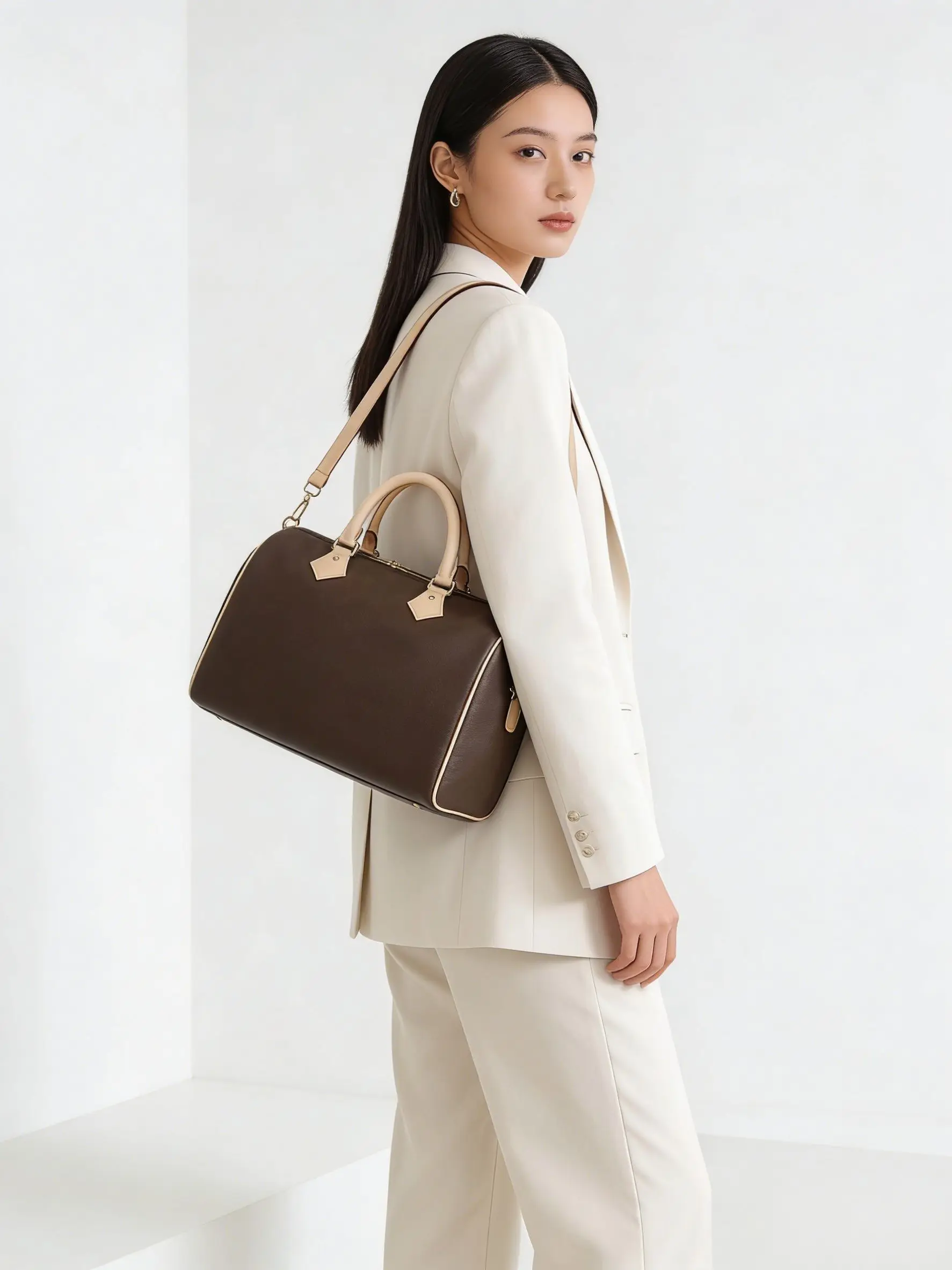 Genuine Leather Spliced Business Bag VintageNiche Handbag Simple Single Shoulder Slant Cross Tote Bag Women's luxury handbags
Genuine Leather Spliced Business Bag VintageNiche Handbag Simple Single Shoulder Slant Cross Tote Bag Women's luxury handbags