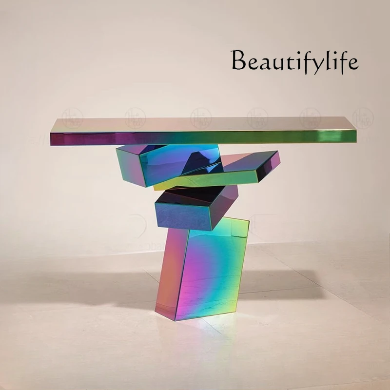Acrylic entrance table, colorful end view table, partition entrance, living room, colorful bar case against the wall
Acrylic entrance table, colorful end view table, partition entrance, living room, colorful bar case against the wall