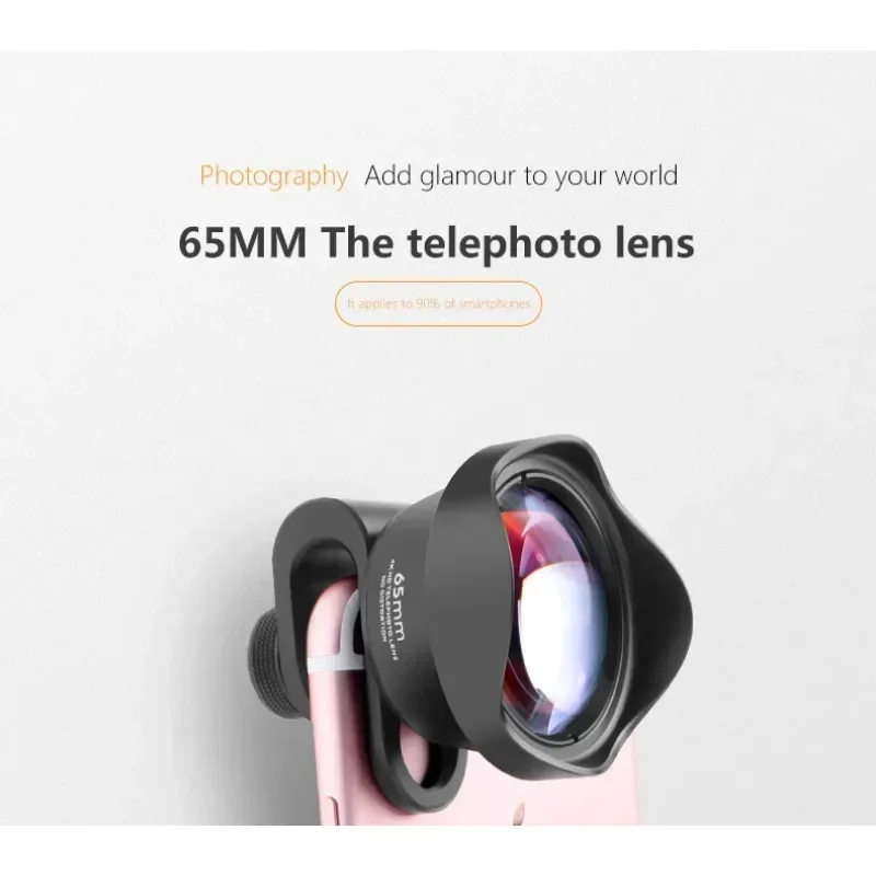 Mobile phone external lens 65MM high list anti-portrait magnifier lens background blur depth of field lens
Mobile phone external lens 65MM high list anti-portrait magnifier lens background blur depth of field lens