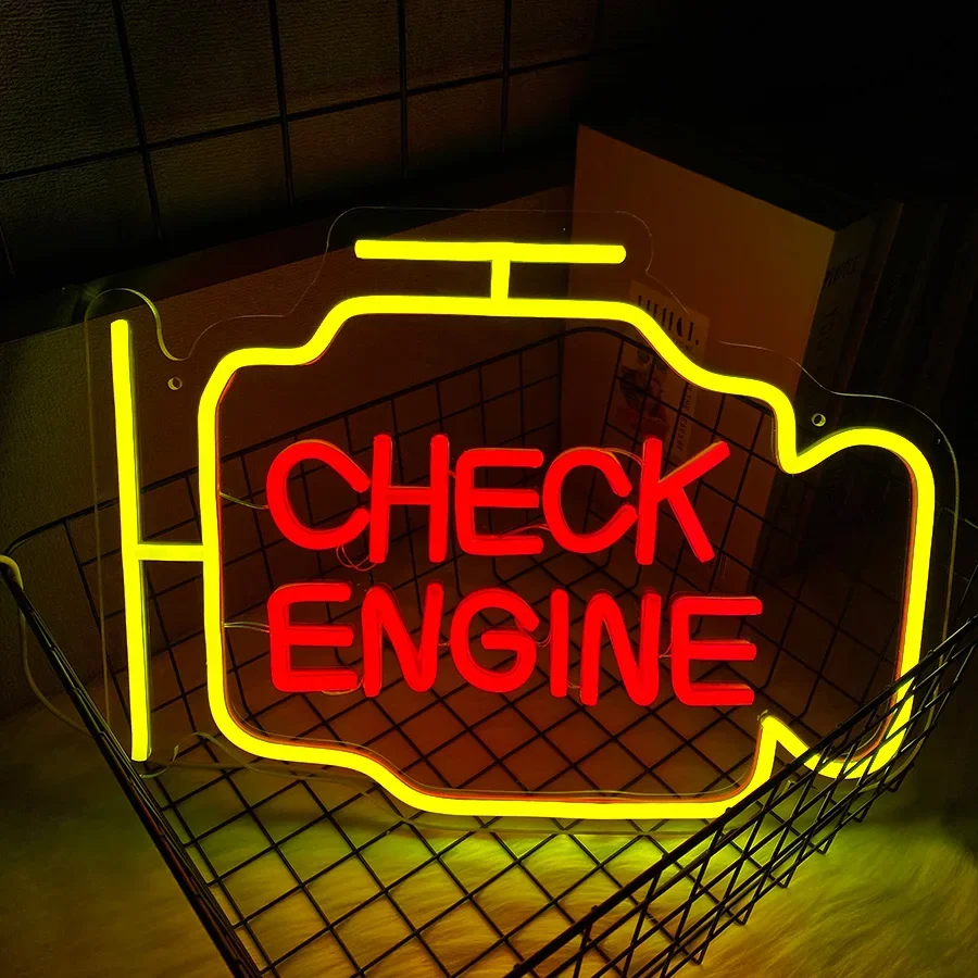 Акриловый материал, светильник с питанием от USB, используемый в магазине ремонта автомобилей, неоновая вывеска проверки двигателя, гараж, клубной вечеринке, художественный декор Man Cave.
Акриловый материал, светильник с питанием от USB, используемый в магазине ремонта автомобилей, неоновая вывеска проверки двигателя, гараж, клубной вечеринке, художественный декор Man Cave.