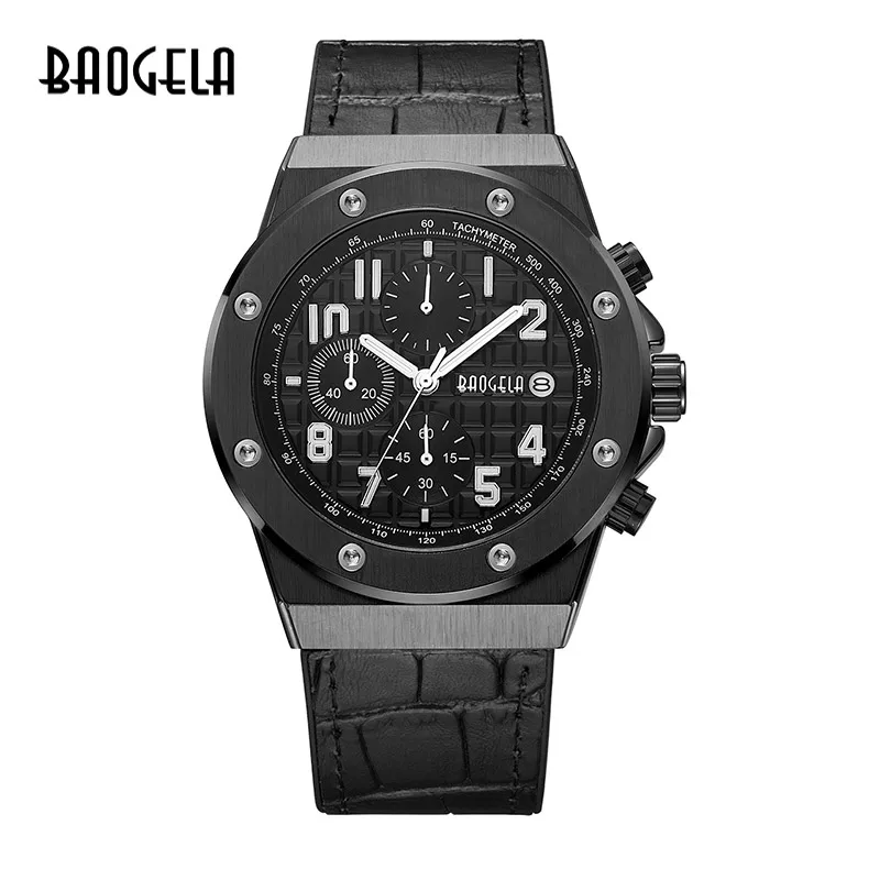 BAOGELA Men's Chronograph Quartz Watches Soft Silicone Strap Sports Analogue Wristwatch for Man Waterproof Luminous
BAOGELA Men's Chronograph Quartz Watches Soft Silicone Strap Sports Analogue Wristwatch for Man Waterproof Luminous