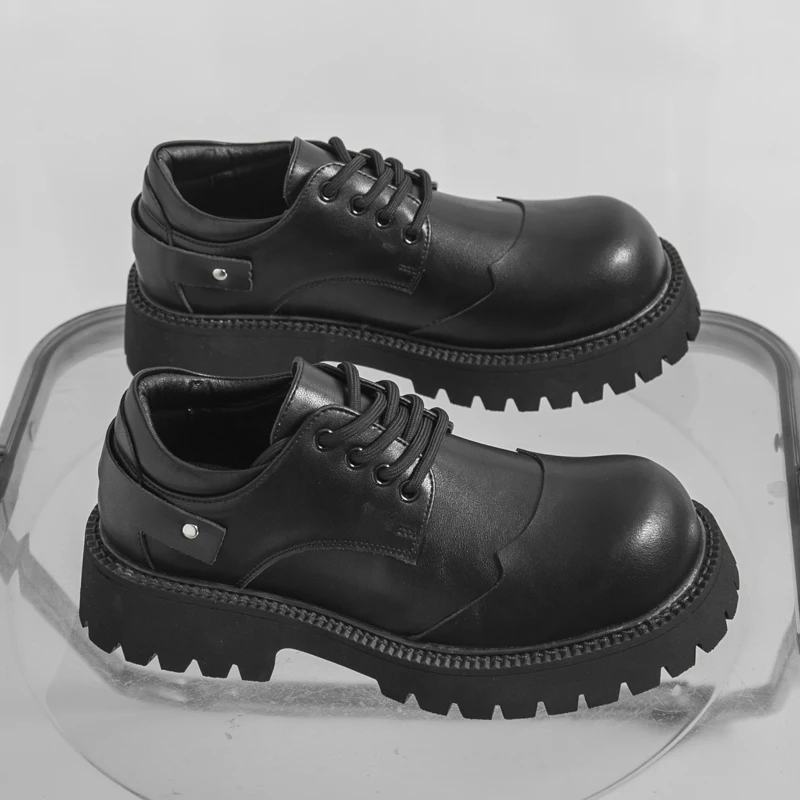 Classic Men Derby Shoes Black Elegant Lace-up Thick-soled Anti-slip Business Brand Shoes Social Shoes Sizes 38-46 Men Shoes
Classic Men Derby Shoes Black Elegant Lace-up Thick-soled Anti-slip Business Brand Shoes Social Shoes Sizes 38-46 Men Shoes