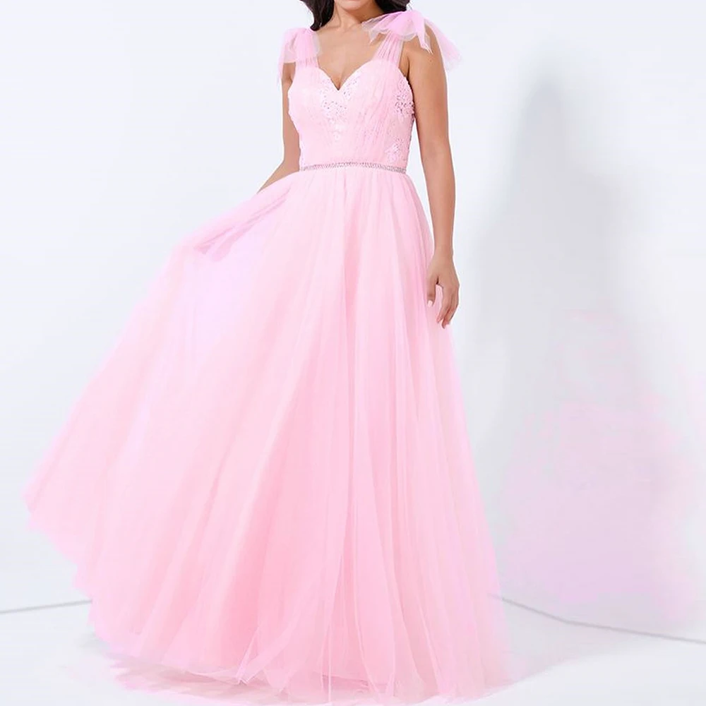 Customized Elegant Off the Shoulder Tulle Evening Dresses Fashion Square Collar Sleeveless A-Line Floor Length Vestido
Customized Elegant Off the Shoulder Tulle Evening Dresses Fashion Square Collar Sleeveless A-Line Floor Length Vestido