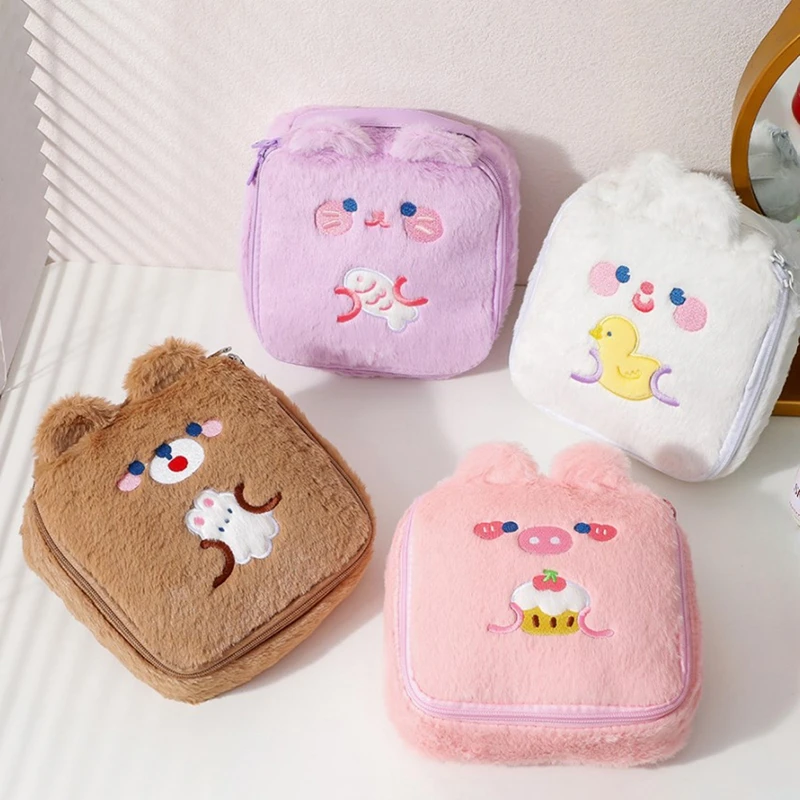 Cartoon Plush Square Makeup Bag for Girls Large Capacity Portable Cosmetic Storage Rabbit Ear Wash Handbag Pencil Case Gifts
Cartoon Plush Square Makeup Bag for Girls Large Capacity Portable Cosmetic Storage Rabbit Ear Wash Handbag Pencil Case Gifts