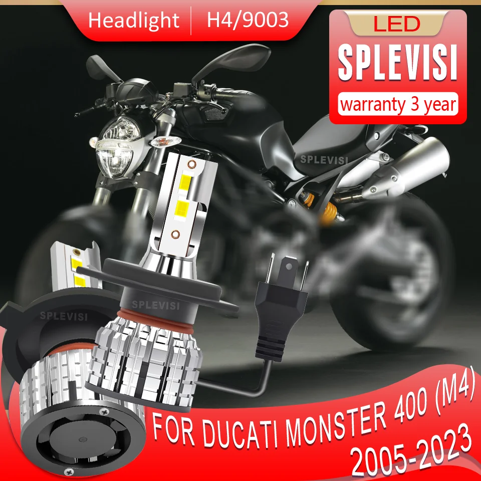 Plug & Play 6000K white motorcycle Headlight For Ducati Monster 400 (M4) 2005 2006 2007 2008 2009 2010 2011 2012 2013 2014-2023
Plug & Play 6000K white motorcycle Headlight For Ducati Monster 400 (M4) 2005 2006 2007 2008 2009 2010 2011 2012 2013 2014-2023