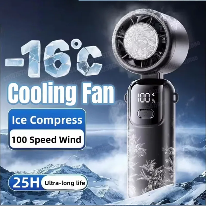 Ice Cooling Handheld Fan 100 Speeds Turbo Portable USB Desk Fan Foldable/Hangable for Outdoor Fast Chill Ice Compress
Ice Cooling Handheld Fan 100 Speeds Turbo Portable USB Desk Fan Foldable/Hangable for Outdoor Fast Chill Ice Compress