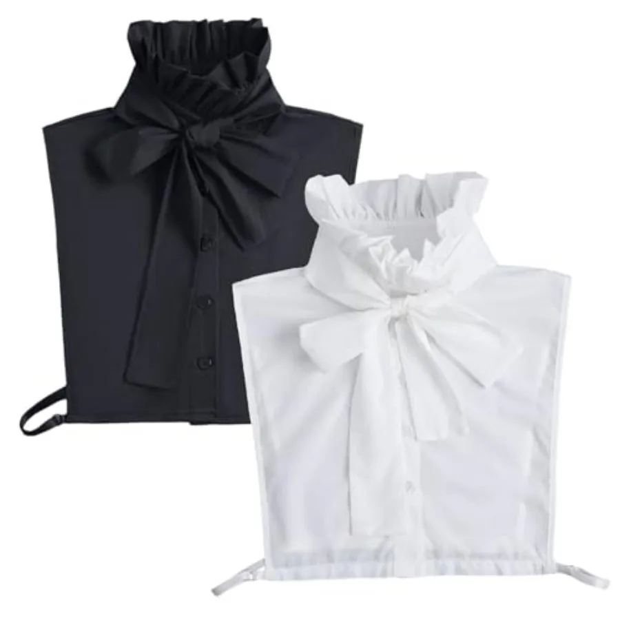 2 Pcs Detachable Fake Collar Shirt Insert Elegant Half Shirt Collar for Women Sweater Dress Half Blouse Dickey
2 Pcs Detachable Fake Collar Shirt Insert Elegant Half Shirt Collar for Women Sweater Dress Half Blouse Dickey