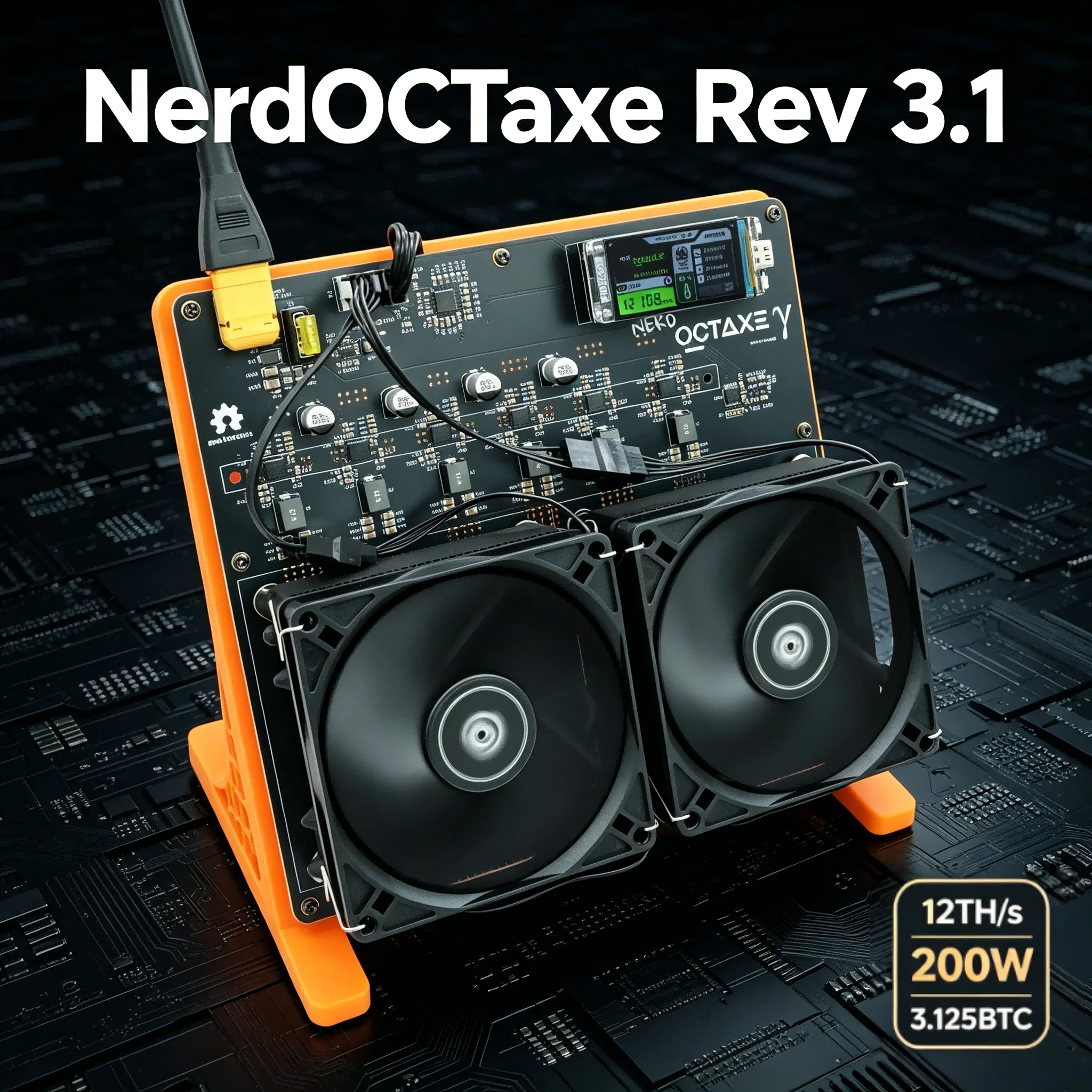 Bitcoin Miner NerdOCTAXE Rev3.1 Hash Rate 12TH/s 200W BTC Miner Family Personal Blockchain Virtual Coin Lotto Machine
Bitcoin Miner NerdOCTAXE Rev3.1 Hash Rate 12TH/s 200W BTC Miner Family Personal Blockchain Virtual Coin Lotto Machine