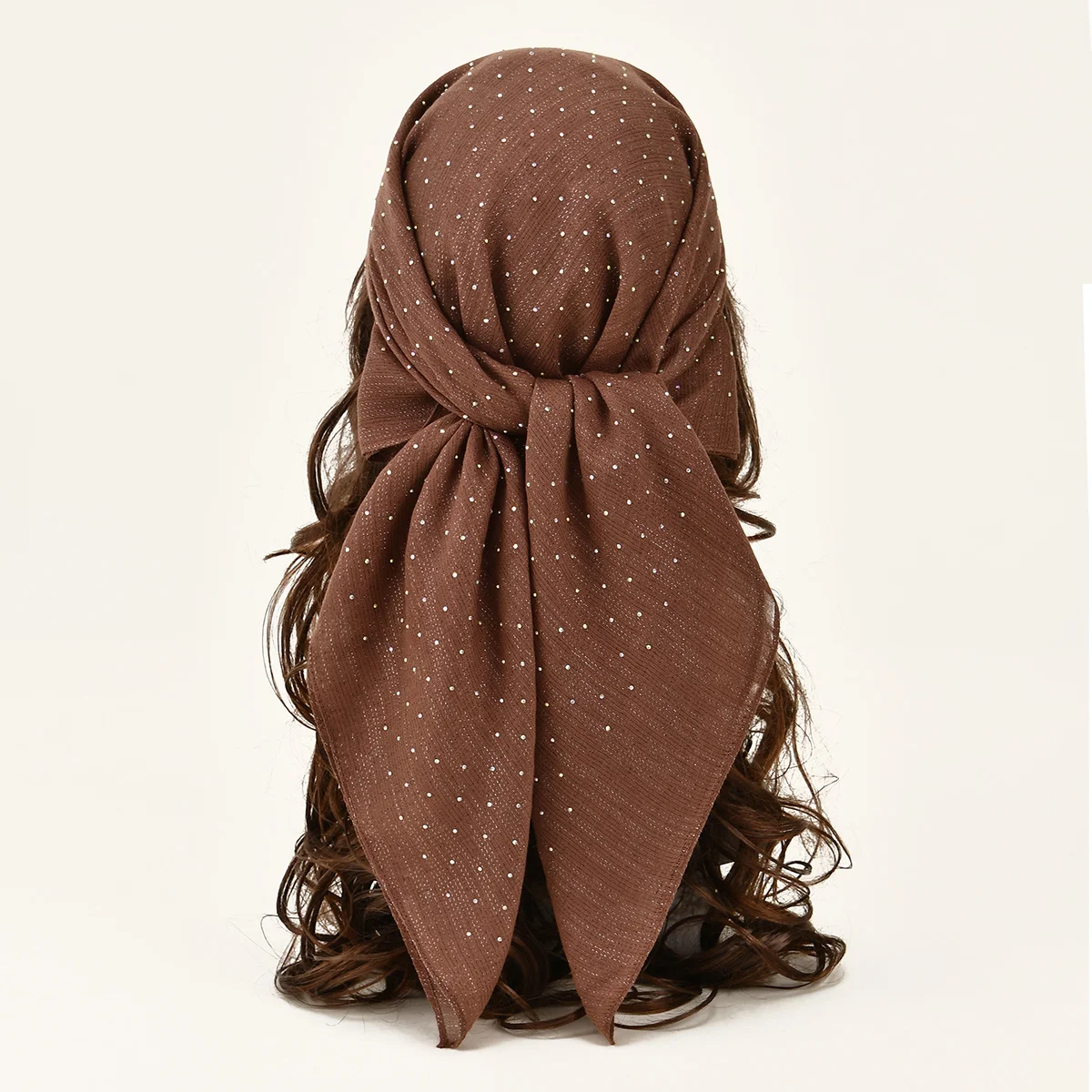 80*80cm Muslim Square Scarf For Women Solid Hijab With Rhinestones Glitter Shimmer Cotton Headscarf Wrap Islamic Headband Turban
80*80cm Muslim Square Scarf For Women Solid Hijab With Rhinestones Glitter Shimmer Cotton Headscarf Wrap Islamic Headband Turban