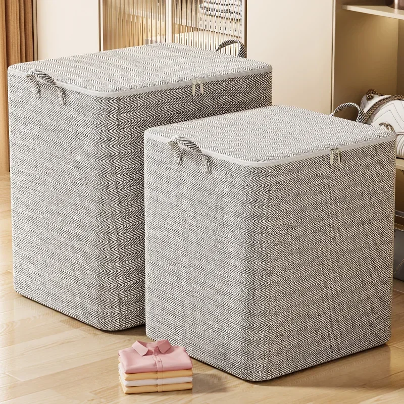 1pc Household Large Capacity Storage Bag Non-woven Material, Closet Wardrobe Organizer Can Be Used For Quilt Clothing Toys
1pc Household Large Capacity Storage Bag Non-woven Material, Closet Wardrobe Organizer Can Be Used For Quilt Clothing Toys