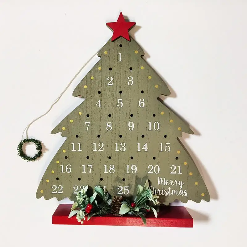 Christmas Tree Ornaments Wooden Countdown Calendar Farmhouse Christmas Advent Calendar Sign for Home Party Decorations Gifts
Christmas Tree Ornaments Wooden Countdown Calendar Farmhouse Christmas Advent Calendar Sign for Home Party Decorations Gifts