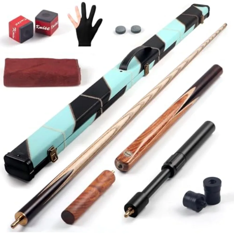 3/4 Split Snooker Pool Cue, Handcraft, 4-Face Spliced Professional Snooker Pool Stick, Pool Sticks for Adults, with 2 Extension
3/4 Split Snooker Pool Cue, Handcraft, 4-Face Spliced Professional Snooker Pool Stick, Pool Sticks for Adults, with 2 Extension