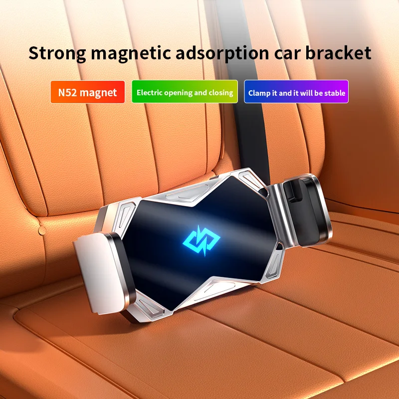 N52 Magnetic Car Mount – MagSafe Align, Electric Clamp, 360° Rot, Built‑in Battery for iPhone 12‑17 & Android(BK78)
N52 Magnetic Car Mount – MagSafe Align, Electric Clamp, 360° Rot, Built‑in Battery for iPhone 12‑17 & Android(BK78)