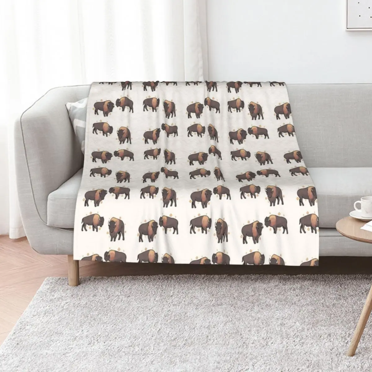 Bison pack Throw Blanket Wrinkle Resistant Lightweight Blanket
Bison pack Throw Blanket Wrinkle Resistant Lightweight Blanket