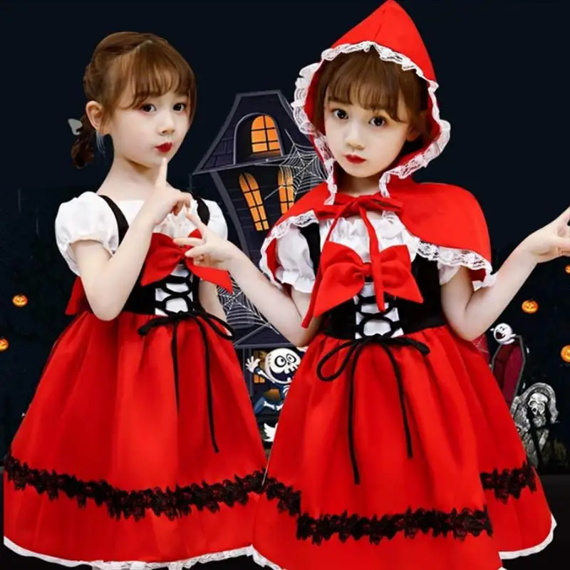 Princess Costume Cape for Girls Red Riding Hood Halloween Stage Performance Outfit Children's Cosplay Dress High Quality Poly...
Princess Costume Cape for Girls Red Riding Hood Halloween Stage Performance Outfit Children's Cosplay Dress High Quality Poly...