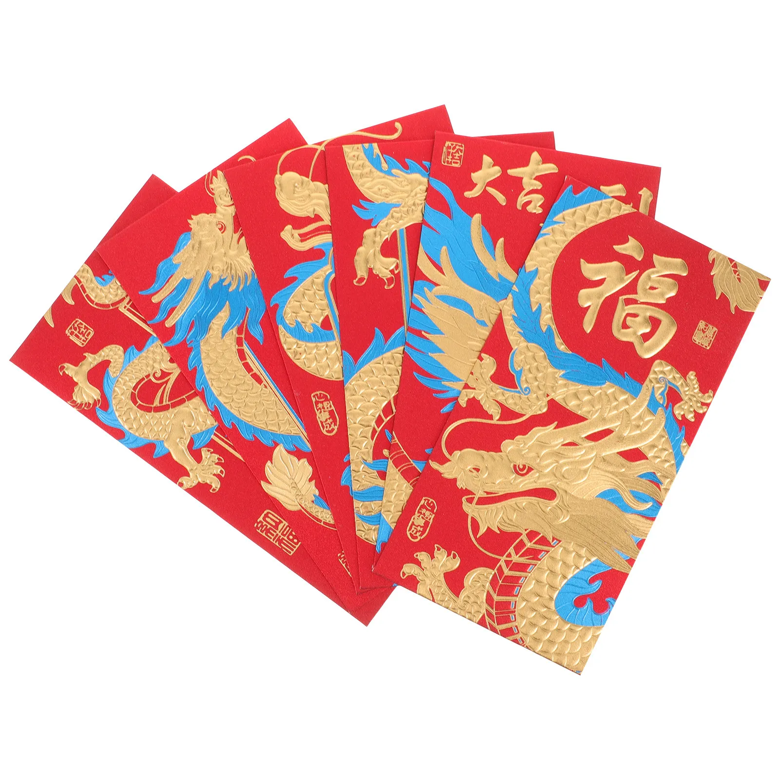 6Pcs Gold Foil Dragon Red Envelopes 2024 Traditional Money Pouches New Year Red Packets Blessing Design Spring Festival Gift
6Pcs Gold Foil Dragon Red Envelopes 2024 Traditional Money Pouches New Year Red Packets Blessing Design Spring Festival Gift