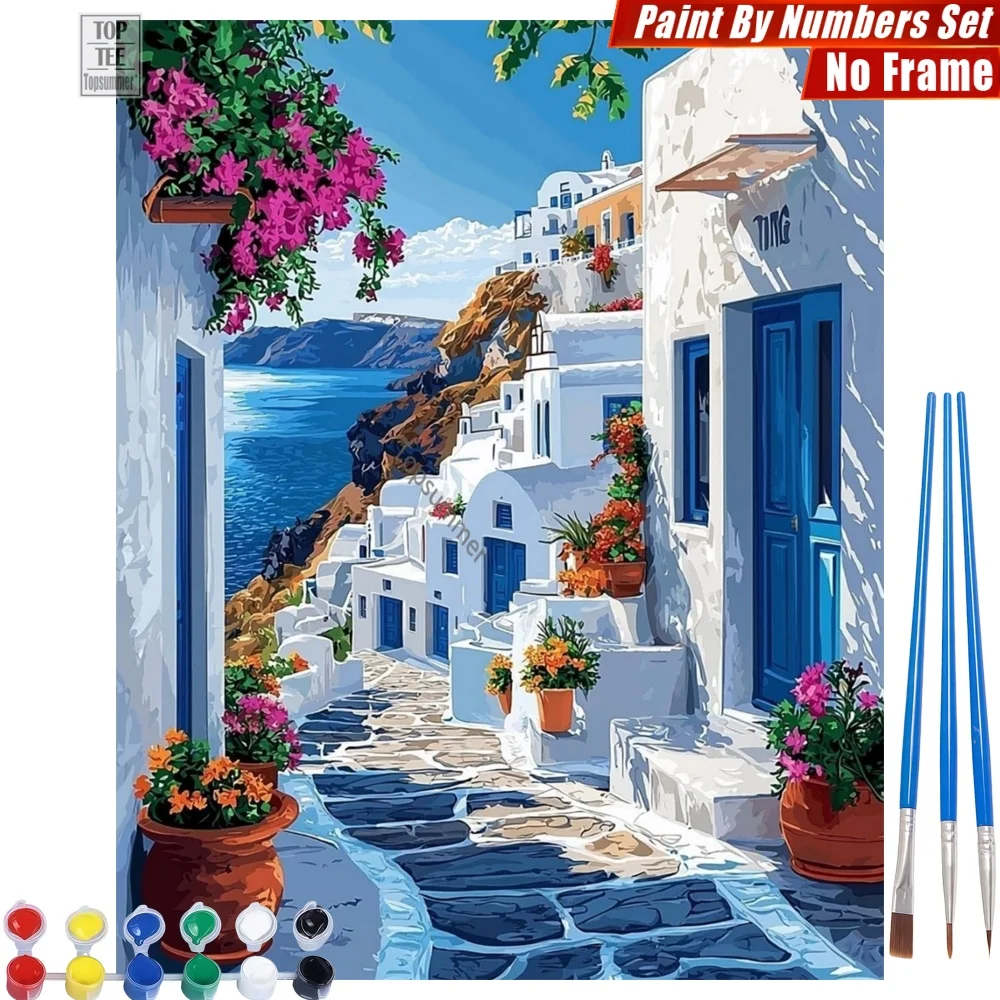 Mediterranean White Houses DIY Paints By Number Set - Picturesque Flowers Sea Wall Art Home Decor Mother'S Day Gift For Mom
Mediterranean White Houses DIY Paints By Number Set - Picturesque Flowers Sea Wall Art Home Decor Mother'S Day Gift For Mom