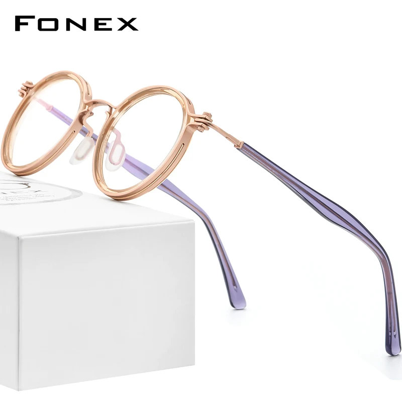FONEX Alloy Glasses Men Retro Vintage Round Eyeglasses Frame 2021 New Women Korean Screwless Eyewear F1024
FONEX Alloy Glasses Men Retro Vintage Round Eyeglasses Frame 2021 New Women Korean Screwless Eyewear F1024