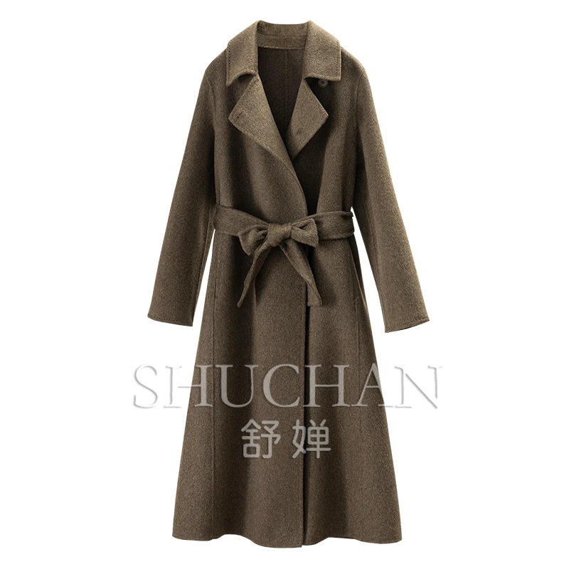 Warm Luxury, Cashmere Wool Tencel Double-sided Woolen Waist Coat Women's 24E8 Casaco Feminino Inverno 2025
Warm Luxury, Cashmere Wool Tencel Double-sided Woolen Waist Coat Women's 24E8 Casaco Feminino Inverno 2025