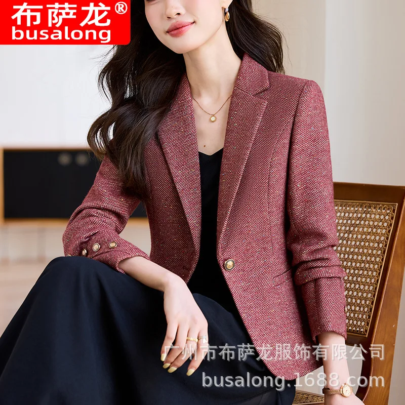 2025New Stylish Fashion Suit Casual Women's Long Sleeve Professional Blazer Formal Women's Single Jacket Workwear8989
2025New Stylish Fashion Suit Casual Women's Long Sleeve Professional Blazer Formal Women's Single Jacket Workwear8989
