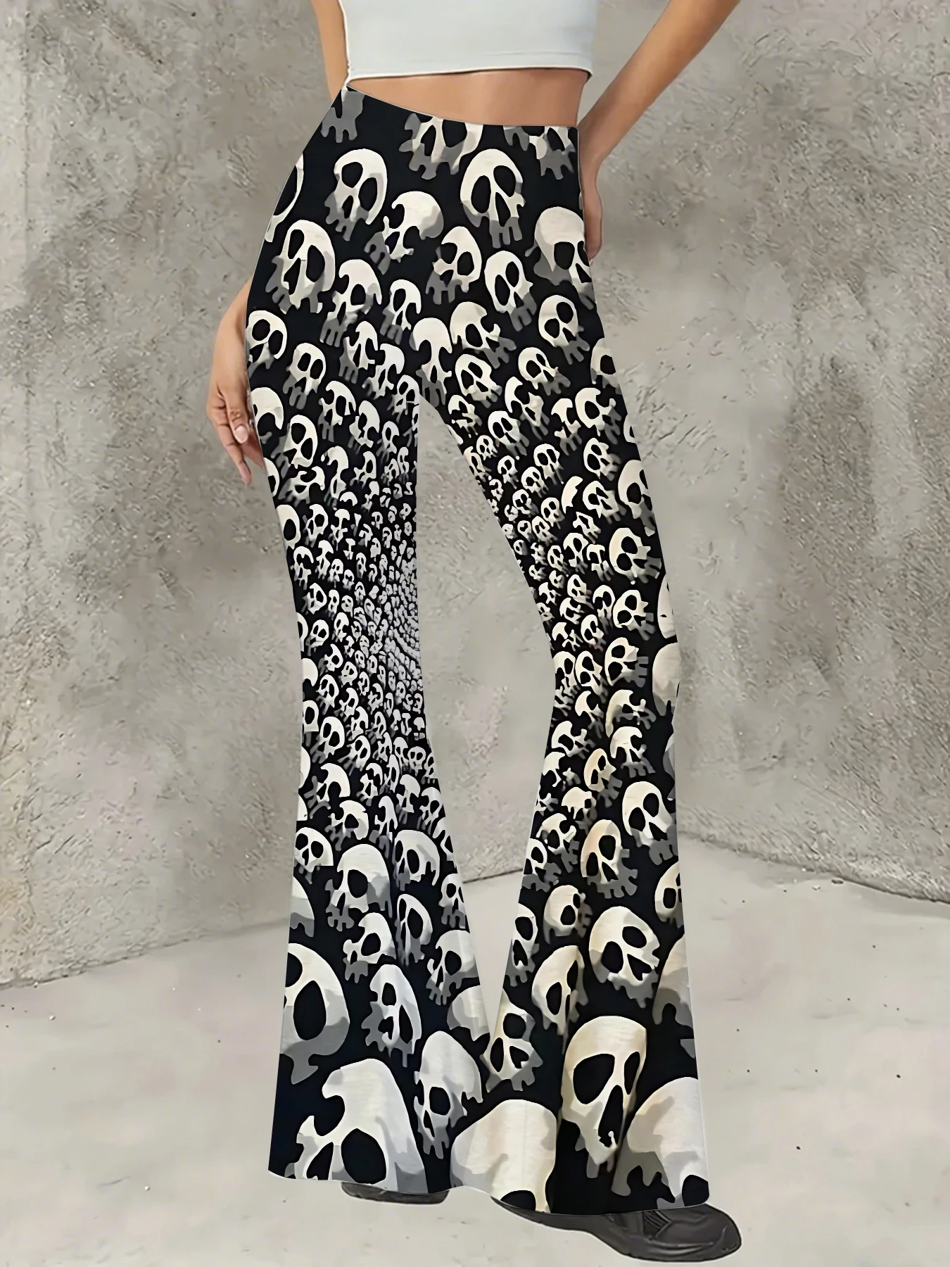 Women's Boho Printed Flare Pants Vintage Knit High Waist Wide Leg Trousers
Women's Boho Printed Flare Pants Vintage Knit High Waist Wide Leg Trousers
