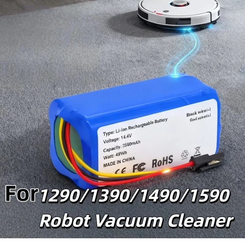 14.4V 5200mAh Lithium-ion Battery ,for Cecotec Conga 3090/3490/3590 Robot Vacuum Cleaner, Reliable Energy Supply with
14.4V 5200mAh Lithium-ion Battery ,for Cecotec Conga 3090/3490/3590 Robot Vacuum Cleaner, Reliable Energy Supply with