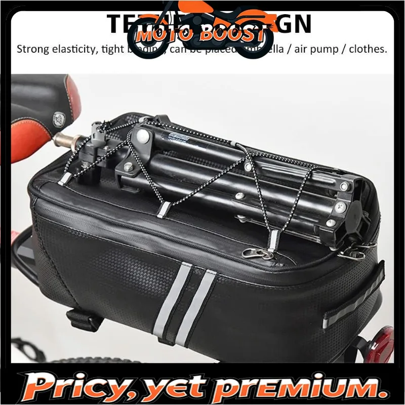 Bicycle Rear Seat Bag PU Leather Waterproof 8L Large Capacity Storage Luggage Bag Electric Bike Motorcycle Tool Tail Bag
Bicycle Rear Seat Bag PU Leather Waterproof 8L Large Capacity Storage Luggage Bag Electric Bike Motorcycle Tool Tail Bag