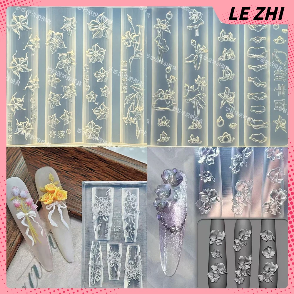 1Pc Beautiful 3D Flower Butterfly Nail Art Mold Decorations Chain Necklace Dessert Bowknot Manicure Carving Template Mold
1Pc Beautiful 3D Flower Butterfly Nail Art Mold Decorations Chain Necklace Dessert Bowknot Manicure Carving Template Mold