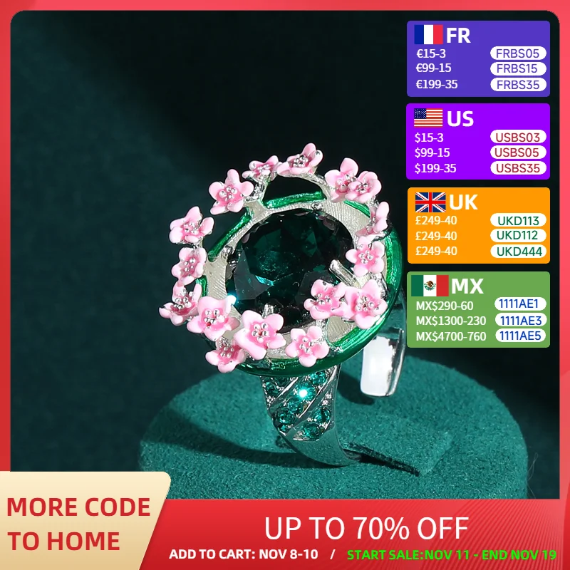 Vintage Rhinestone Peach Blossom Rings Green Crystal Silver Color Flower Christmas Jewelry Bridal 2025 Luxury Quality Brands New
Vintage Rhinestone Peach Blossom Rings Green Crystal Silver Color Flower Christmas Jewelry Bridal 2025 Luxury Quality Brands New