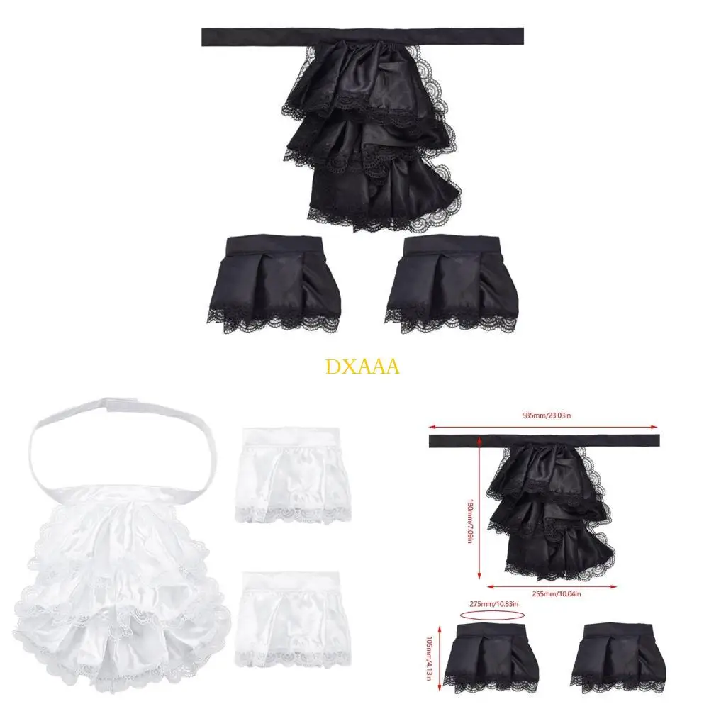 DXAA Women False Collar Drama Play Decorative Wrist Cuffs Collar Elegant Lapel Shawl
DXAA Women False Collar Drama Play Decorative Wrist Cuffs Collar Elegant Lapel Shawl
