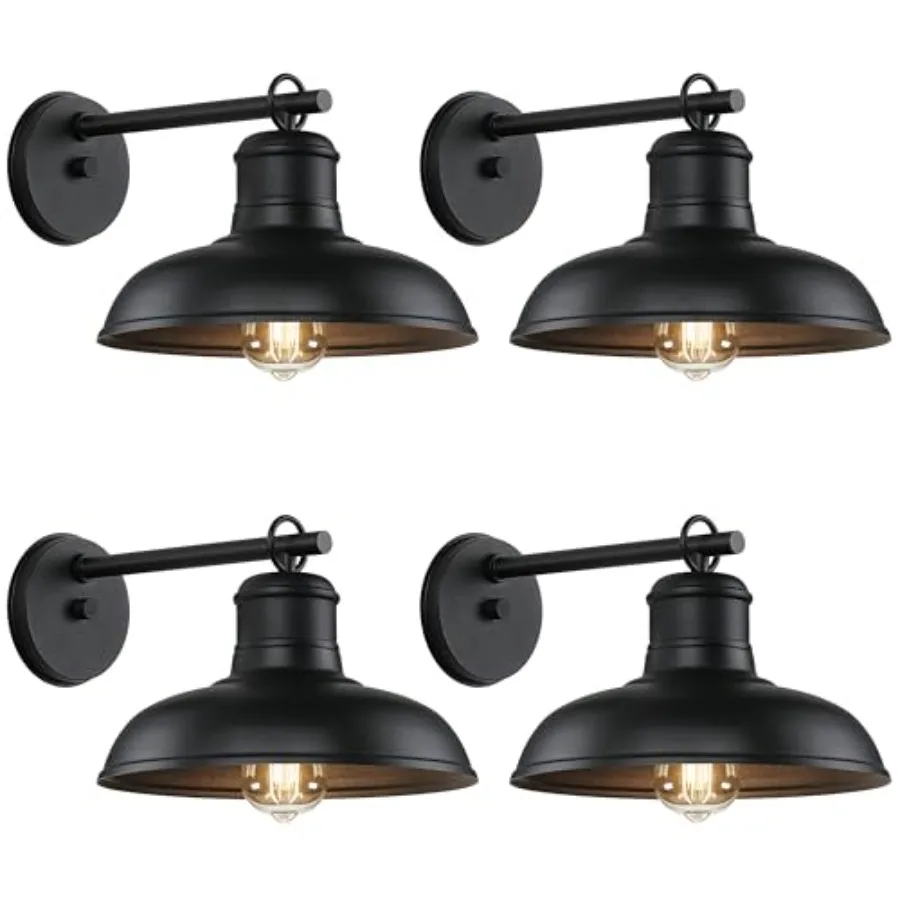Outdoor Wall Lights - Black Sconces, Farmhouse Barn Lights, Modern Indoor Wall Mount Lighting Fixtures with E26 Socket, Anti-Ru
Outdoor Wall Lights - Black Sconces, Farmhouse Barn Lights, Modern Indoor Wall Mount Lighting Fixtures with E26 Socket, Anti-Ru