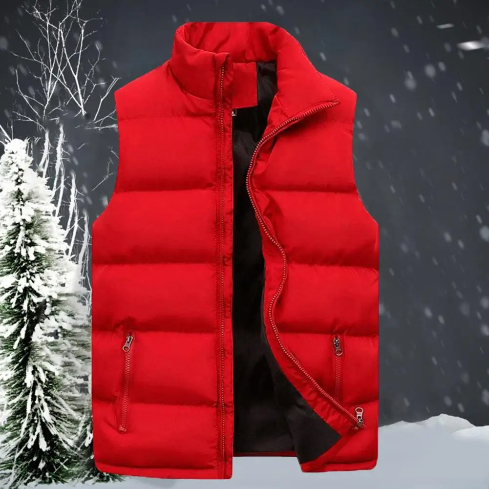 Stylish Sleeveless Coat Cotton Padded Washable Pure Color Pockets Waistcoat Male Men Vest Jacket Streetwear
Stylish Sleeveless Coat Cotton Padded Washable Pure Color Pockets Waistcoat Male Men Vest Jacket Streetwear