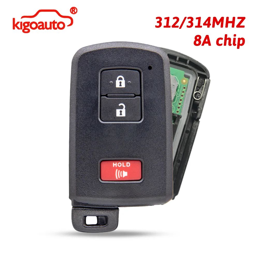 kigoauto Smart Key 3 Button 312/314Mhz For 2015-2022 Toyota 4Runner Tundra 2023 Tacoma FCC HYQ14FBA/BB
kigoauto Smart Key 3 Button 312/314Mhz For 2015-2022 Toyota 4Runner Tundra 2023 Tacoma FCC HYQ14FBA/BB