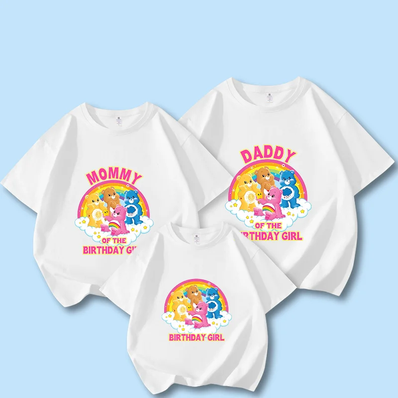 Care Bears Parent-child Outfit Girls Birthday Party T-shirts Cartoon Anime Graphic Print Tee Family Summer Clothes Kids T-shirt
Care Bears Parent-child Outfit Girls Birthday Party T-shirts Cartoon Anime Graphic Print Tee Family Summer Clothes Kids T-shirt