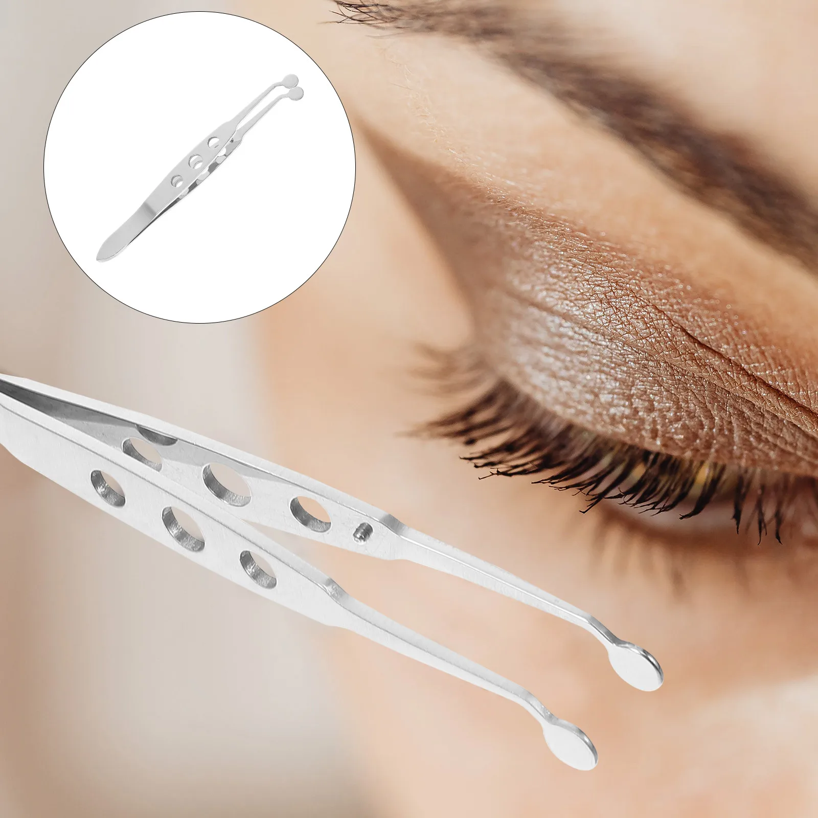 Meibomian Gland Massage Tweezers Stainless Steel Round Tip 6x6mm Eyelid Forceps Women Beauty Tools MetalEyelidCompressor
Meibomian Gland Massage Tweezers Stainless Steel Round Tip 6x6mm Eyelid Forceps Women Beauty Tools MetalEyelidCompressor