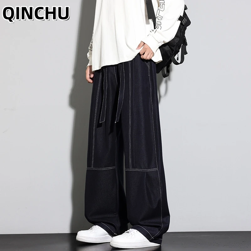 QINCHU 2026 Новые широкие брюки для мужчин, повседневные модные брюки, свободные джинсы для мужчин
QINCHU 2026 Новые широкие брюки для мужчин, повседневные модные брюки, свободные джинсы для мужчин