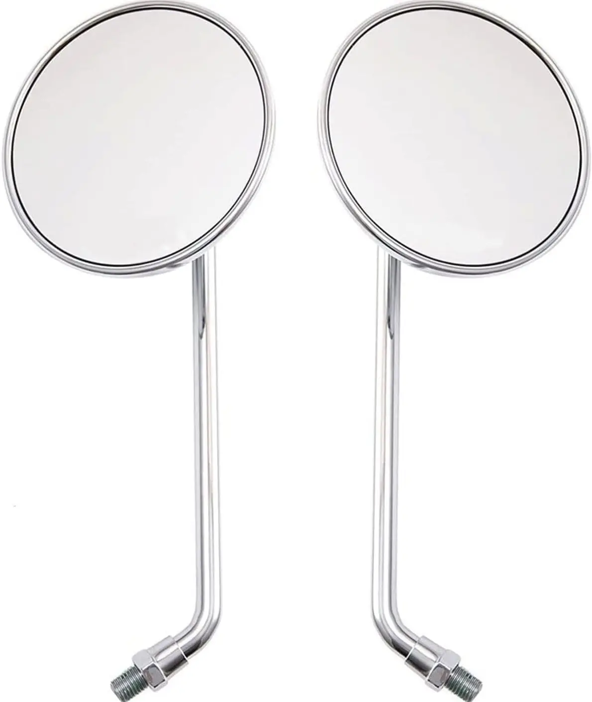 Chrome Motorcycle Rear View Mirror 10mm 8mm Universal M10 Round Moped Mirror for Handlebar
Chrome Motorcycle Rear View Mirror 10mm 8mm Universal M10 Round Moped Mirror for Handlebar