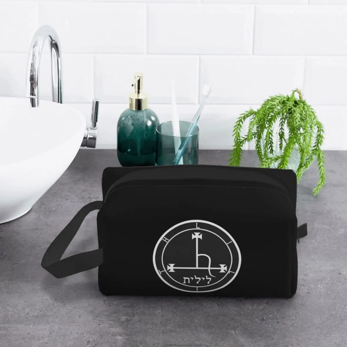 Sigil Of Lilith Altar Cloth Makeup Bag Cosmetic Organizer Storage Dopp Kit Toiletry Cosmetic Bag Women Beauty Travel Pencil Case
Sigil Of Lilith Altar Cloth Makeup Bag Cosmetic Organizer Storage Dopp Kit Toiletry Cosmetic Bag Women Beauty Travel Pencil Case