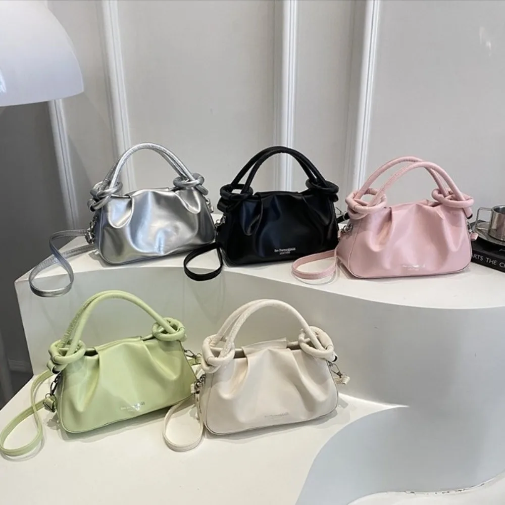 New PU Leather Pleated Handbag Portable Small Messenger Bag Pleated Cloud Female Bag Women
New PU Leather Pleated Handbag Portable Small Messenger Bag Pleated Cloud Female Bag Women