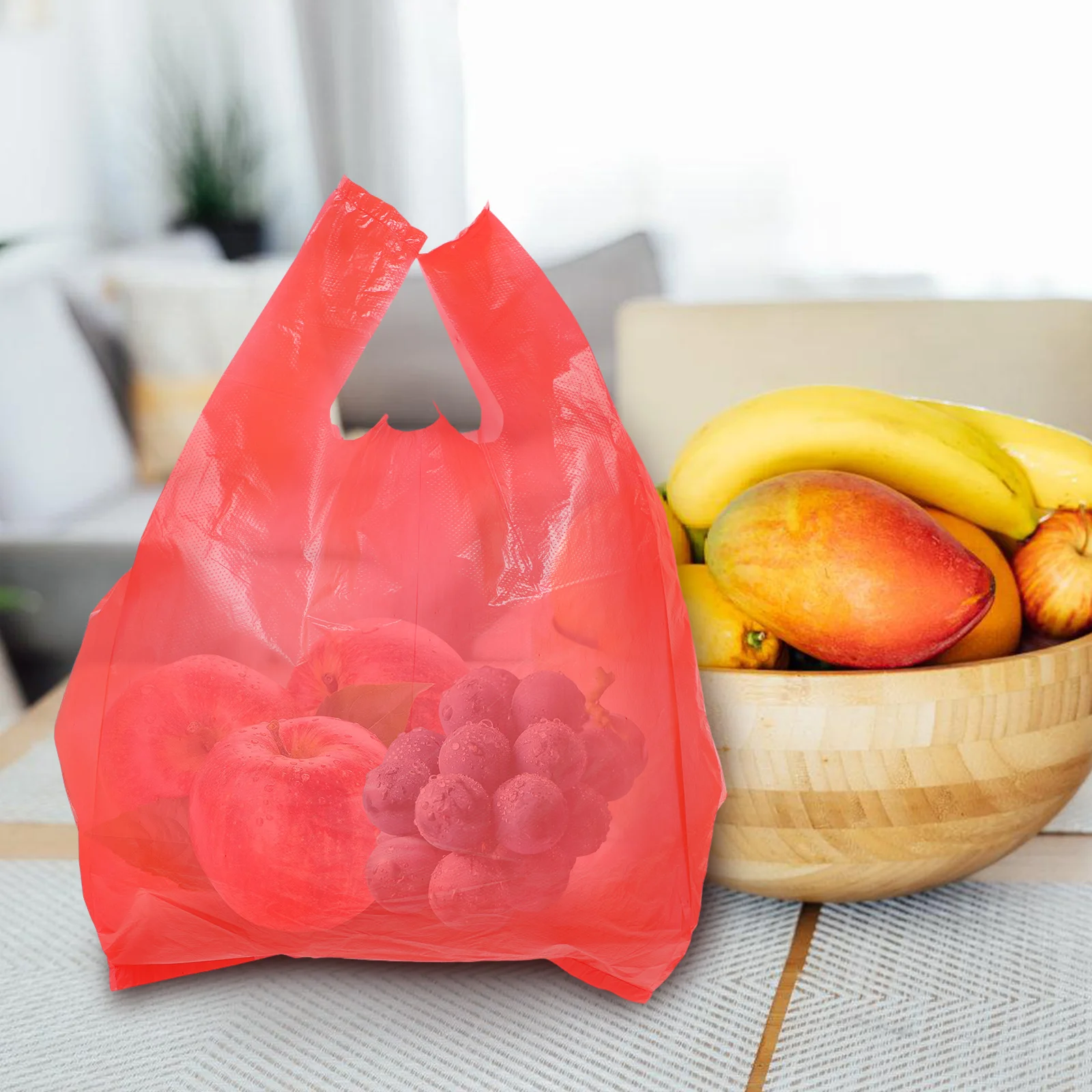 50 Pcs Red Vest Shopping Thickened Plastic Garbage Bags Kitchen Bathroom Office Bedroom Trash Wastebasket Bags Grocery Storage
50 Pcs Red Vest Shopping Thickened Plastic Garbage Bags Kitchen Bathroom Office Bedroom Trash Wastebasket Bags Grocery Storage